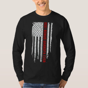 Mens Best Bonus Opa je amerikanisches Flaggenzeich T-Shirt