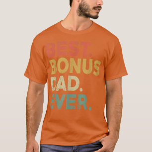 Mens Best Bonus Vater Ever Funny Vatertag Vintag T-Shirt
