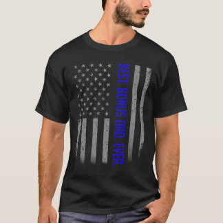 Mens Best Bonus Vater je American Flag Shirt Gesch