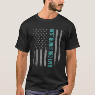 Mens Best Bonus Vater je amerikanisches Flag Gesch T-Shirt