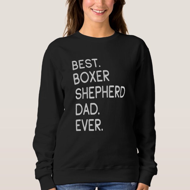 Mens Best Boxer Shepherd Vater jemals Sweatshirt (Vorderseite)