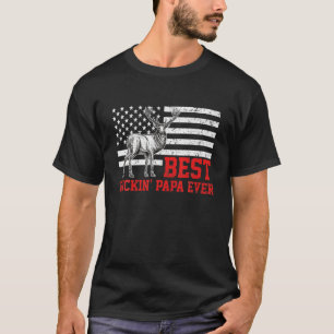 Mens Best Buckin Papa Ever Deer Jagd Väter Da T-Shirt