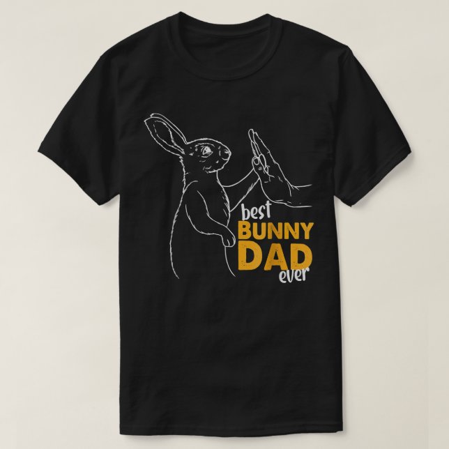Mens Best Bunny Vater je Rabbit Daddy Bunny Vater T-Shirt (Design vorne)