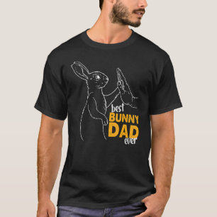 Mens Best Bunny Vater je Rabbit Daddy Bunny Vater T-Shirt