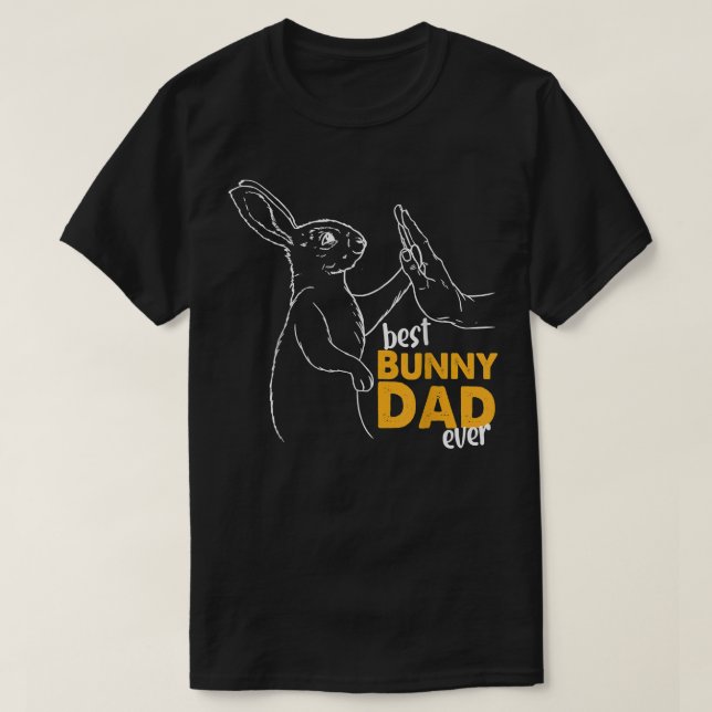 Mens Best Bunny Vater je Rabbit Daddy Bunny Vater T-Shirt (Design vorne)
