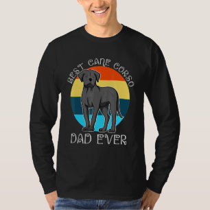 Mens Best Cane Corso Vater je Retro Vintag T-Shirt