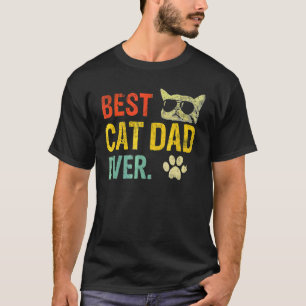 Mens Best Cat Vater Ever Fist Bump Cat Daddy T-Shirt