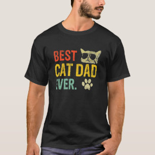 Mens Best Cat Vater Ever Fist Bump Katze Daddy Vin T-Shirt
