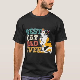 Mens Best Cat Vater Ever Vatertag Katze T-Shirt
