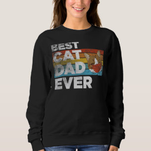 Mens Best Cat Vater je Katze Vatertag Vater Sweatshirt