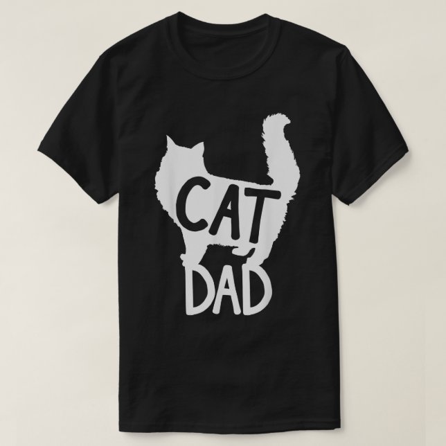 Mens Best Cat Vater Vathers Day Men Kitty Daddy Pa T-Shirt (Design vorne)