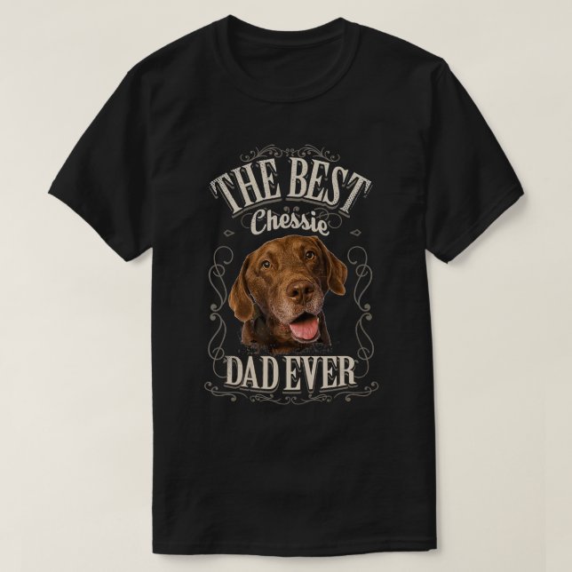 Mens Best Chessie Dad Ever Chesapeake Bay Retrieve T-Shirt (Design vorne)