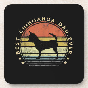 Mens Best Chihuahua Papa je Chi Dog Lover Geschenk Getränkeuntersetzer