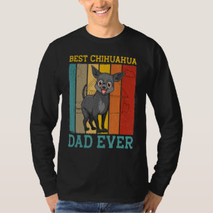 Mens Best Chihuahua Vater je Retro Vintag Niedlich T-Shirt