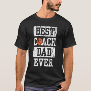 Mens Best Coach Vater Ever Mens Basketball Gecoach T-Shirt