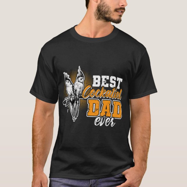 Mens Best Cockatiel Vater jemals lustig Cockatiel  T-Shirt (Vorderseite)