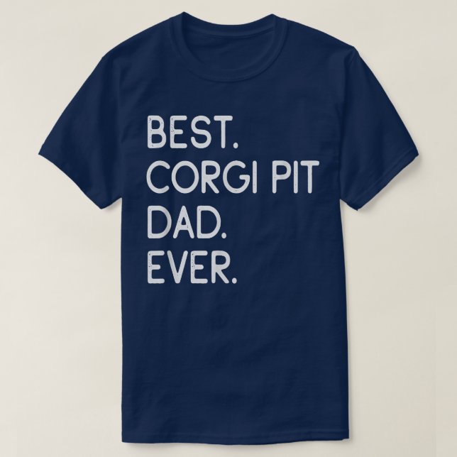Mens Best Corgi Pit Vater je T - Shirt (Design vorne)