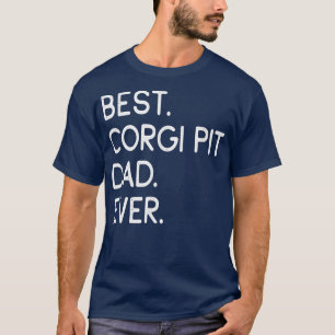 Mens Best Corgi Pit Vater je T - Shirt
