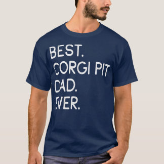 Mens Best Corgi Pit Vater je T - Shirt