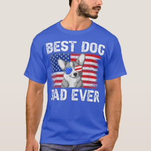 Mens Best Corgi Vater Ever American Flag 4. Juli T-Shirt