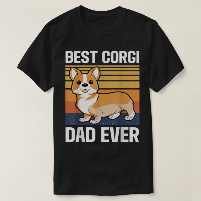 Mens Best Corgi Vater je T-Shirt (Design vorne)
