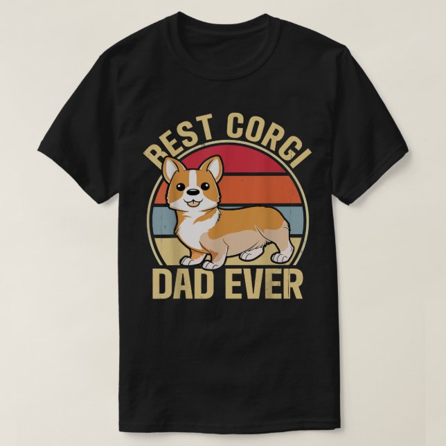 Mens Best Corgi Vater je  T-Shirt (Design vorne)