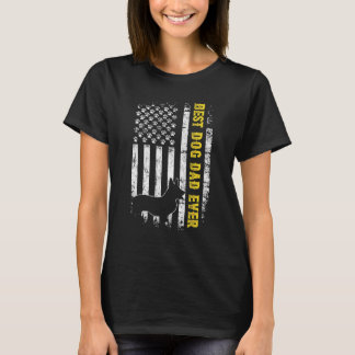 Mens Best Corgi Vater je US Flagge Hundetag Tag de T-Shirt