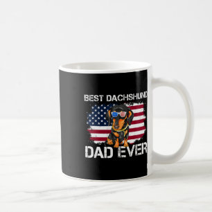 Mens Best Dackel Vater je Patriotic Dackel Amer Kaffeetasse