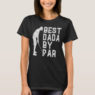 Mens Best Dada by Par Vatertag Golf Vintag T-Shirt