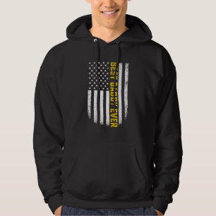 Mens Best Daddy Ever American Flag Proud Daddy for Hoodie