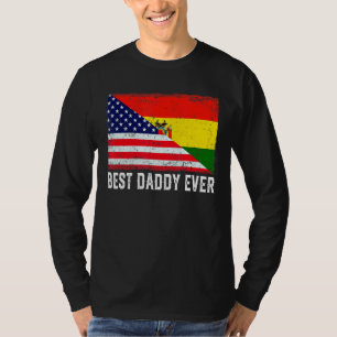 Mens Best Daddy Ever Bolivia Flag Patriotischer Va T-Shirt