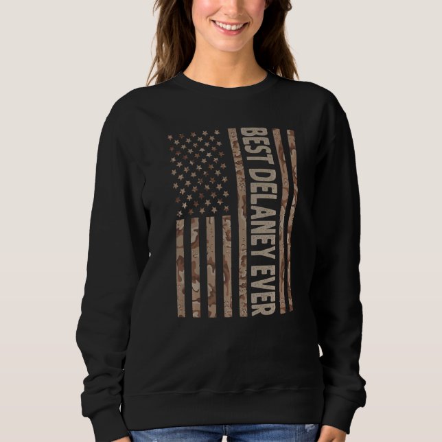 Mens Best Delaney je US-amerikanische Flagge Großv Sweatshirt (Vorderseite)