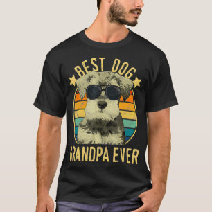 Mens Best Dog Opa Ever Miniatur Schnauzer T-Shirt