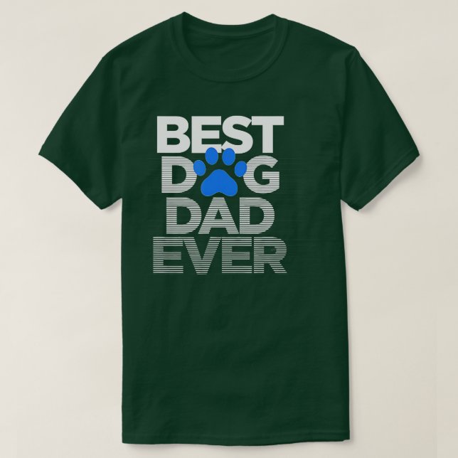 Mens Best Dog Vater je Ehemann Fathers Day Geschen T-Shirt (Design vorne)