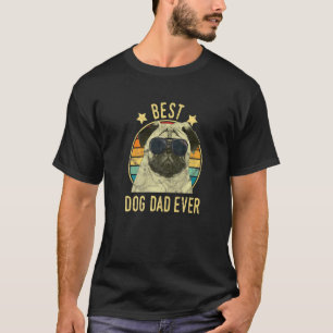 Mens Best Dog Vater je Mops Vatertag T-Shirt