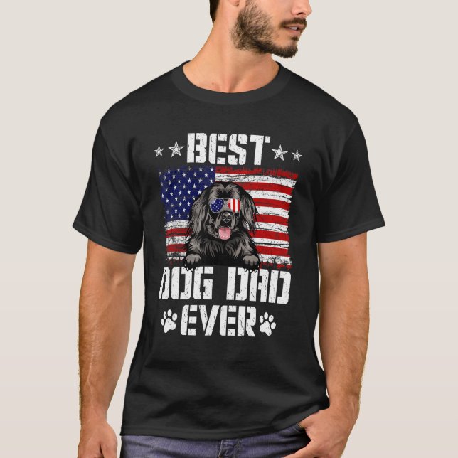 Mens Best Dog Vater je Neufundland - Amerikanische T-Shirt (Vorderseite)