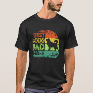 Mens Best Dog Vater je Siberian Husky Dog Vathers T-Shirt