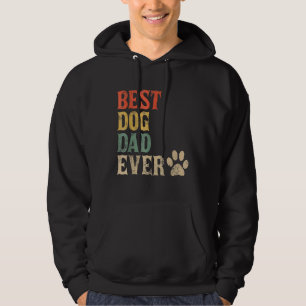 Mens Best Dog Vater je Vintager Hund Daddy Retro D Hoodie