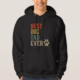 Mens Best Dog Vater je Vintager Hund Daddy Retro D Hoodie