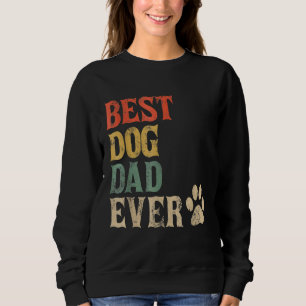 Mens Best Dog Vater je Vintager Hund Daddy Retro D Sweatshirt
