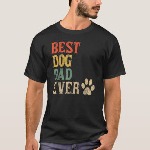 Mens Best Dog Vater je Vintager Hund Daddy Retro D T-Shirt