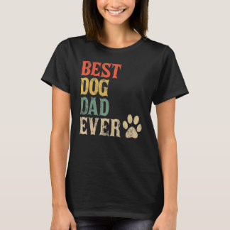 Mens Best Dog Vater je Vintager Hund Daddy T-Shirt