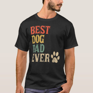 Mens Best Dog Vater je Vintager Hund Daddy T-Shirt