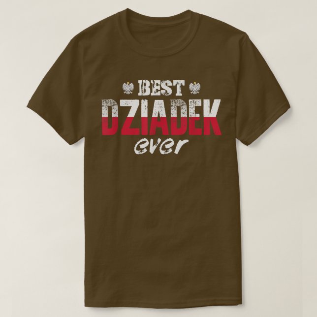 Mens Best Dziadek je polnischer Großvater  T-Shirt (Design vorne)