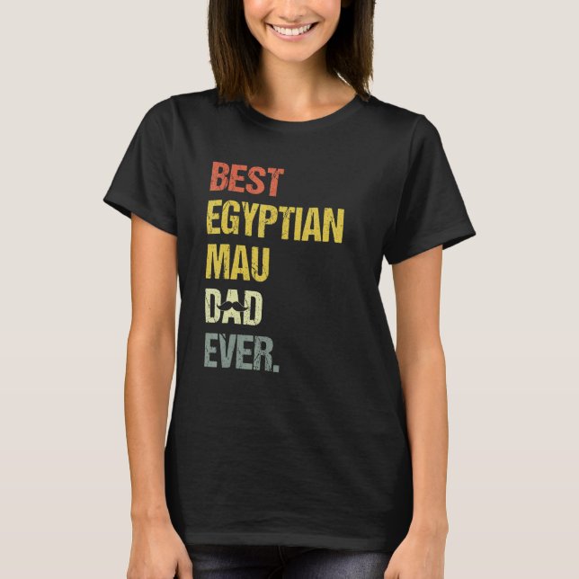 Mens Best Egyptian Mau Dad  Cat T-Shirt (Vorderseite)