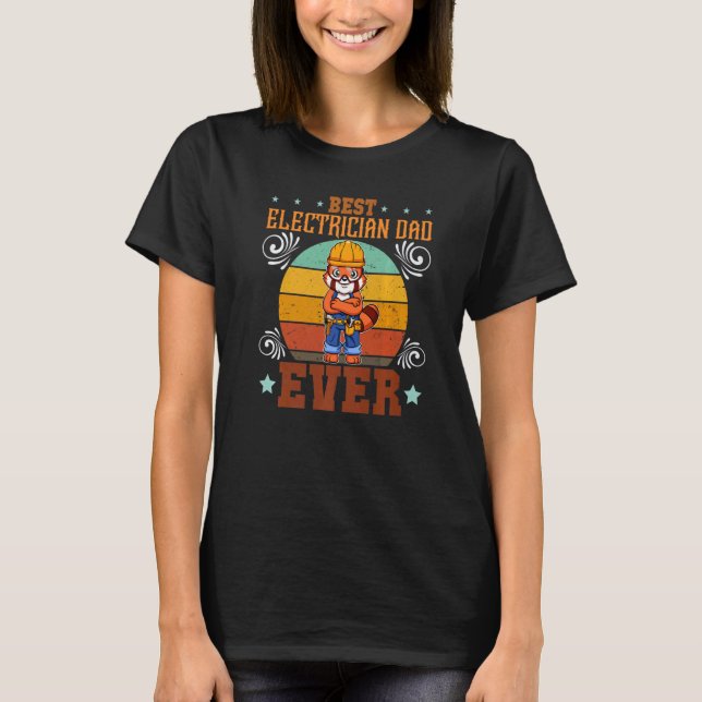 Mens Best Electrician Vater je Electronics Enginee T-Shirt (Vorderseite)