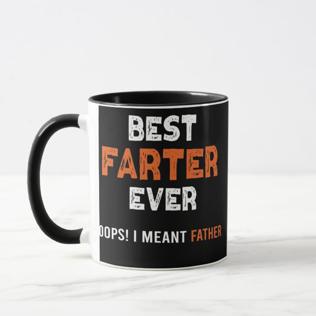 Mens Best Farter je Oops Ich meine Vater  Tasse (Links)