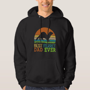 Mens Best Ferret Vater je Vintag für Vatertag Hoodie