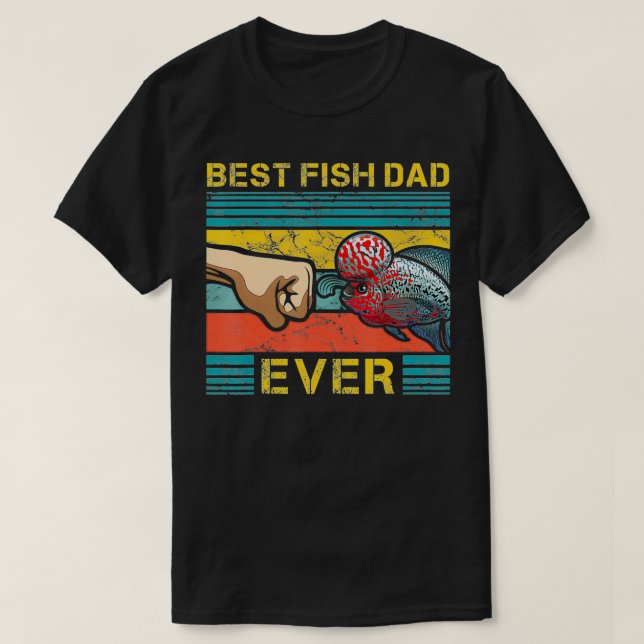 Mens Best Fish Vater Ever Funny Fish Behaltend Ent T-Shirt (Design vorne)