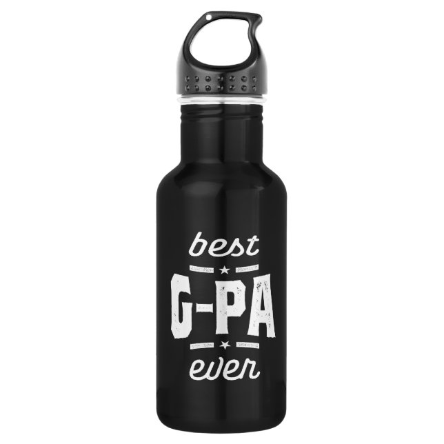 Mens Best G-Pa je Geschenk Opa-Geschenk Edelstahlflasche (Vorderseite)